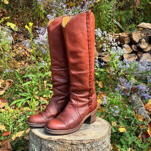Vintage Frye Sabrina Braided Boots